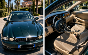 Porche Jaguar x type (via EN & DI Car Rental)